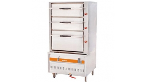 不銹鋼廚具設備,三門海鮮蒸柜